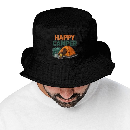 Happy Camper – Cozy Camping Vibes Bucket Hats