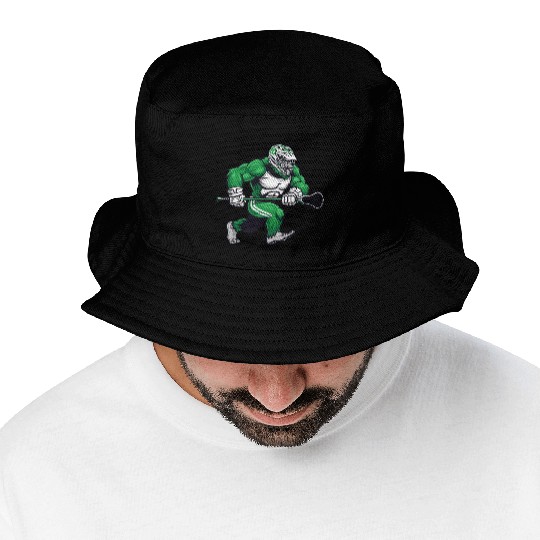 Green Bigfoot Lacrosse Bucket Hats