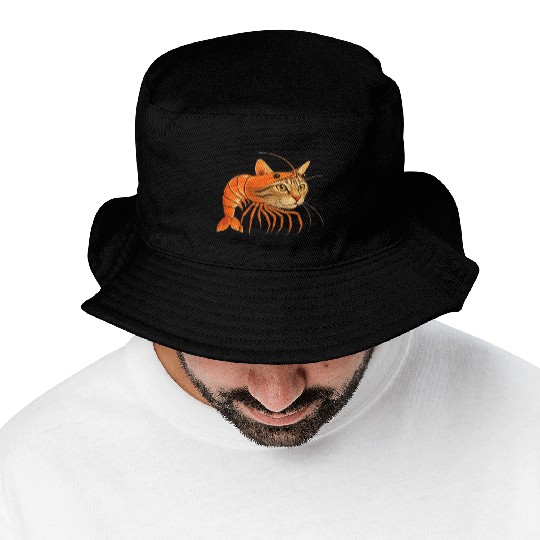 Trippi Troppi Italian Brainrot – Funny Shrimp Cat  Bucket Hats