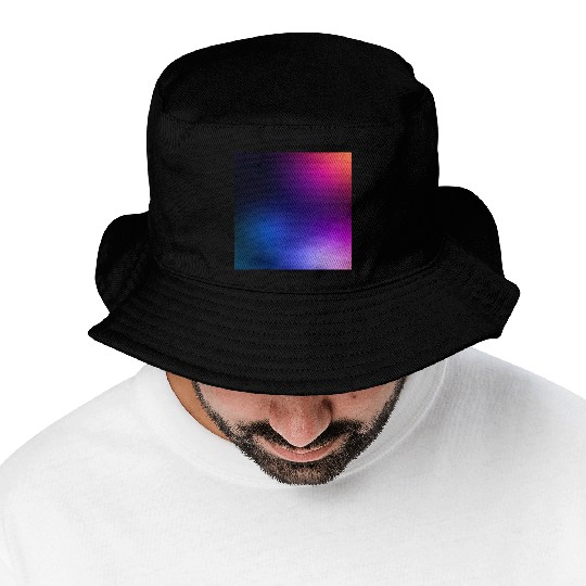 Vibrant Gradient Spectrum Design Bucket Hats