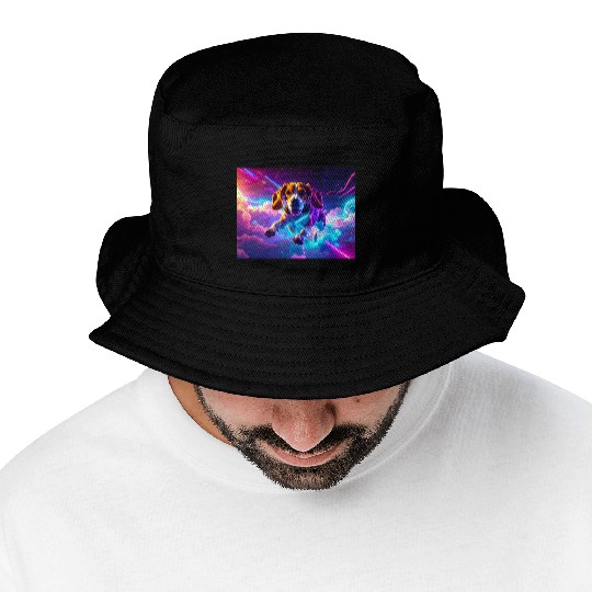 Cyberpunk Beagle Bucket Hats