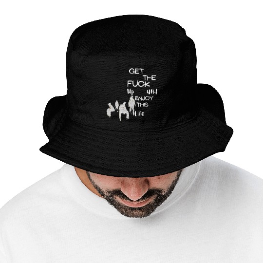 Bold Life Affirmation with Silhouettes Bucket Hats