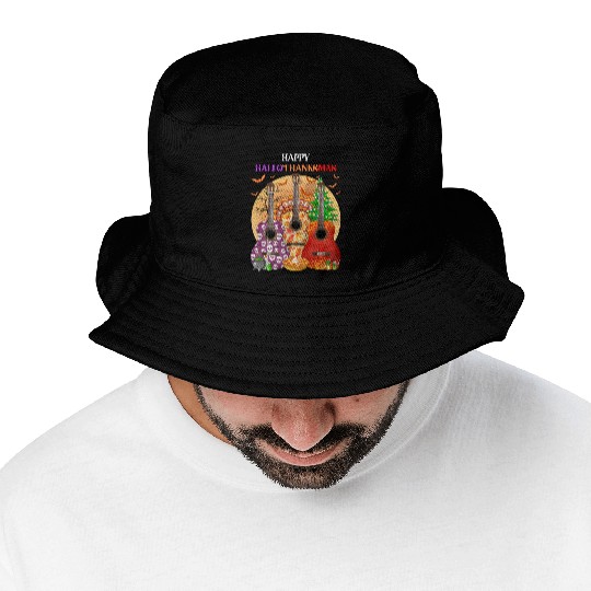 Happy HalloThanksMas Guitar  Bucket Hats