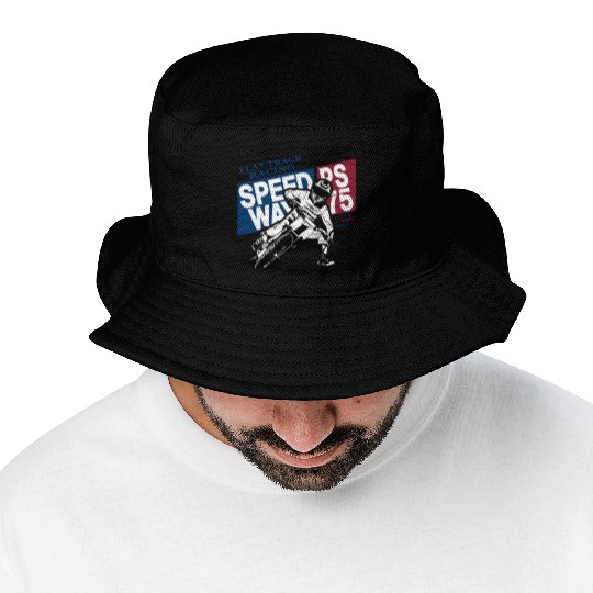 Flat Track Rider - Speedway Racing Bucket Hats