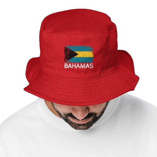 Bahamian Flag Made In Bahamas Bucket Hats