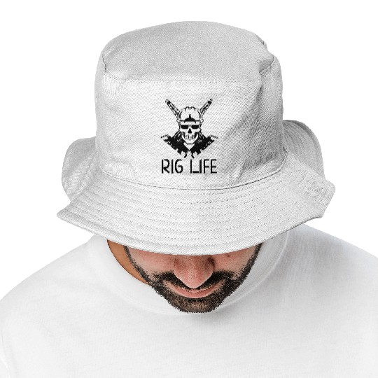 Oilfield Wife Roughneck Oil Drilling Frac crew Bucket Hats