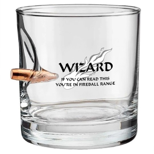 Wizard - Fireball Range Bullet Whiskey Glasses