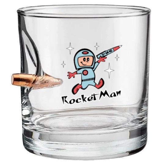 Rocket Man Bullet Whiskey Glasses