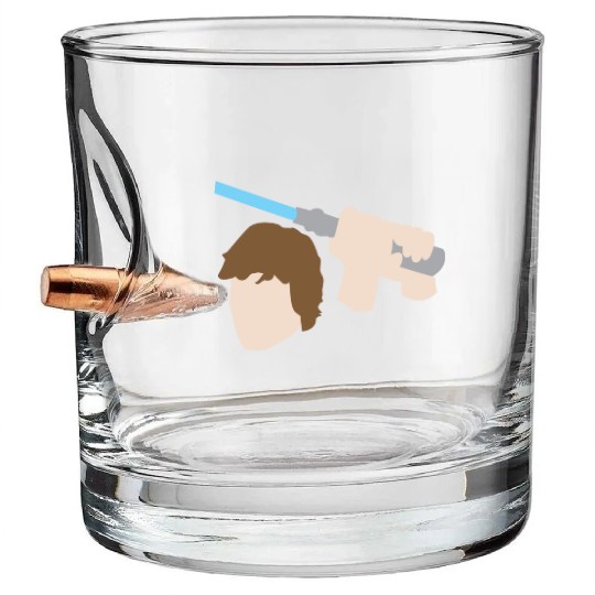Luke Skywalker Lightsaber Bullet Whiskey Glasses