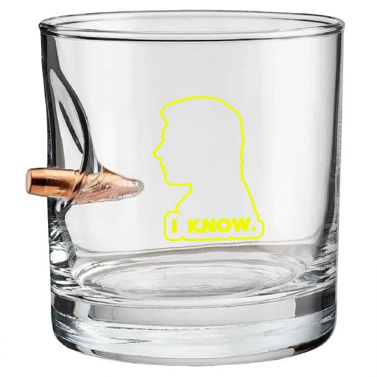 Han Solo - I Know. Design Bullet Whiskey Glasses