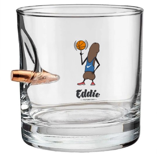 Eddie Funky Dick Basketball Bullet Whiskey Glasses