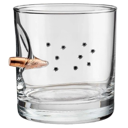 Luke Cage Bullet Holes Bullet Whiskey Glasses