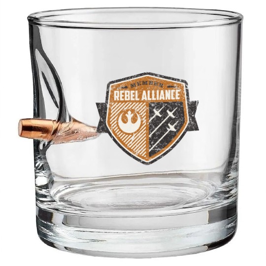 Rebel Alliance Bullet Whiskey Glasses