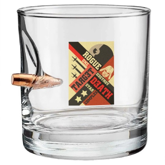 rogue one 2 Bullet Whiskey Glasses