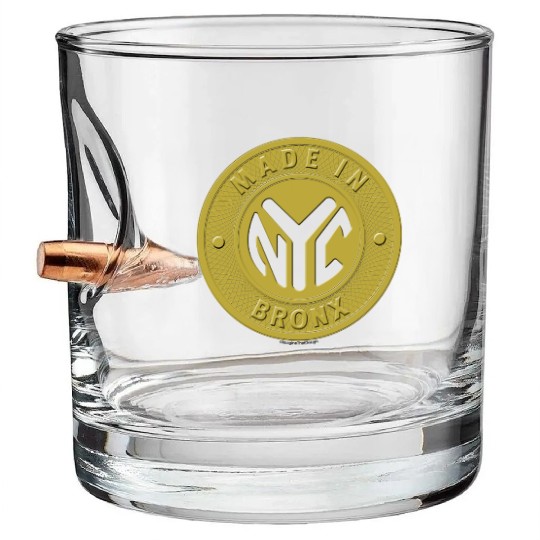 Made In The Bronx Token Bullet Whiskey Glasses