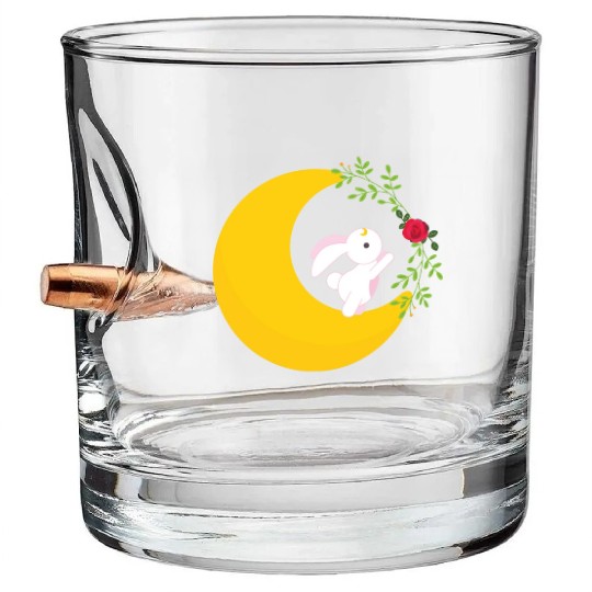 Sailor Moon Usagi and Tuxedo Mask Bullet Whiskey Glasses