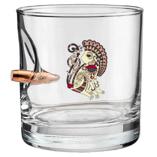 Aztec Monkey Bullet Whiskey Glasses