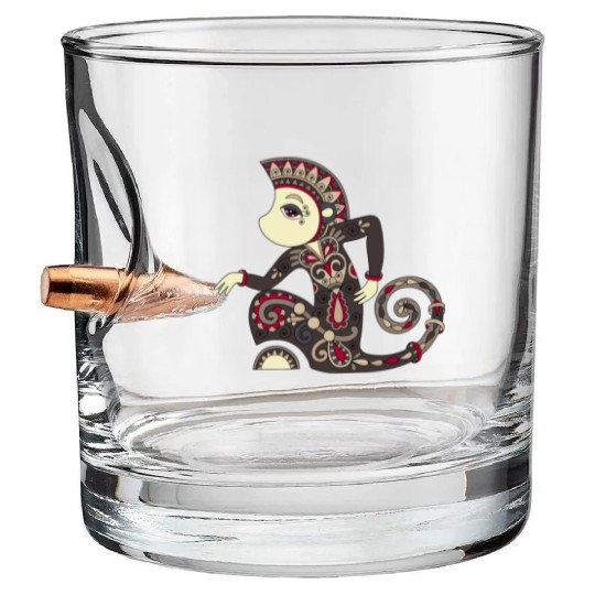 Aztec Monkey Bullet Whiskey Glasses