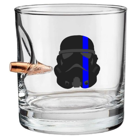 Thin Blue Line - Storm Trooper Bullet Whiskey Glasses