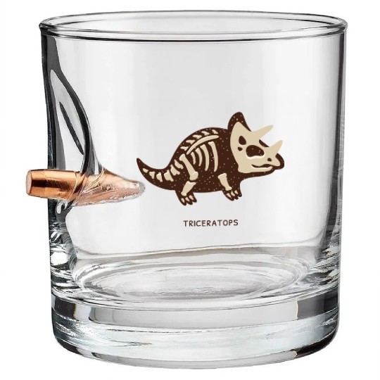 Triceratops Bullet Whiskey Glasses