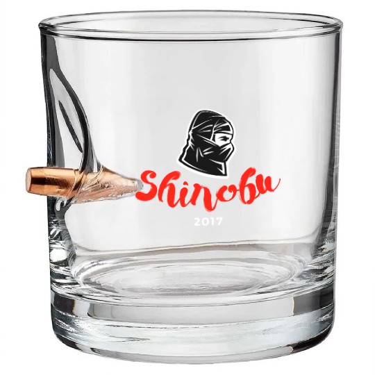 Shinobu Logo Bullet Whiskey Glasses
