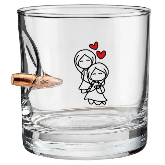 gay couple Bullet Whiskey Glasses