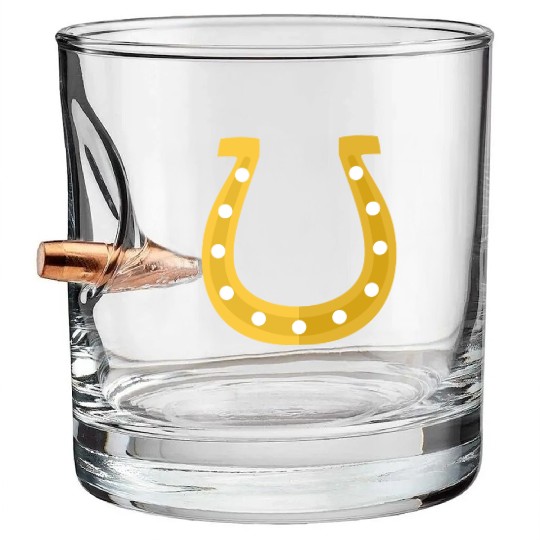 Horseshoe Bullet Whiskey Glasses