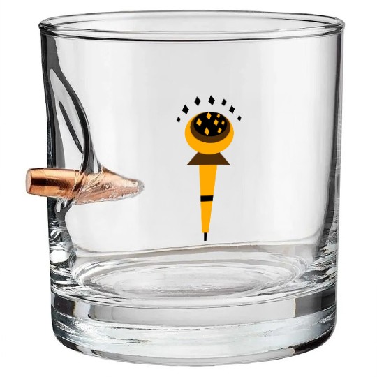 Microphone Bullet Whiskey Glasses