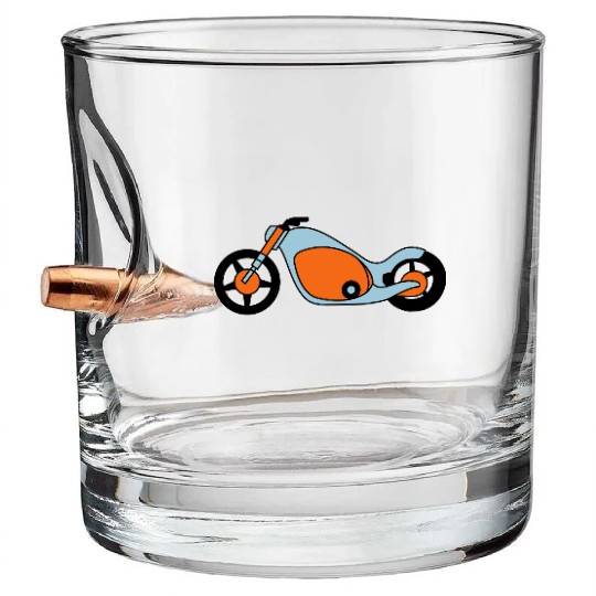Motorcycle Bullet Whiskey Glasses