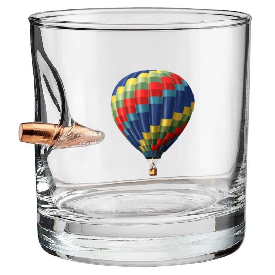 Hot air balloon Bullet Whiskey Glasses