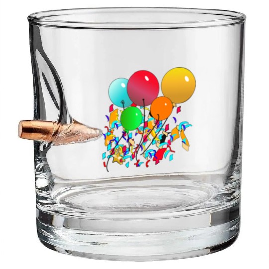 Balloons Bullet Whiskey Glasses