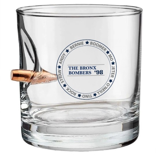 THE BRONX BOMBERS Bullet Whiskey Glasses