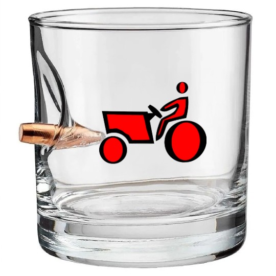 farmer gardener gardening scarecrow tractor38 Bullet Whiskey Glasses
