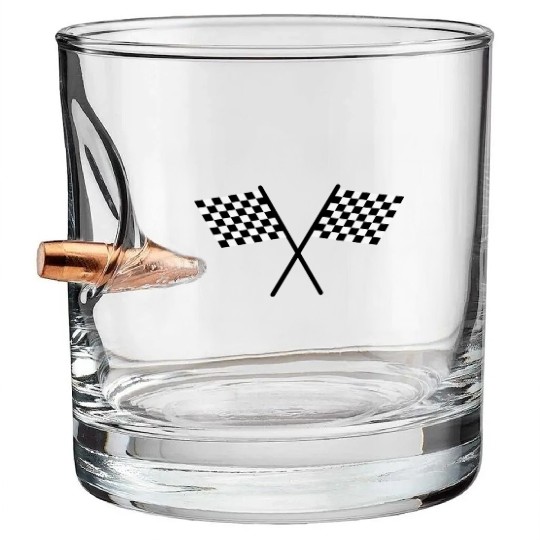 dragster racer automotive car automobil rennwagen5 Bullet Whiskey Glasses