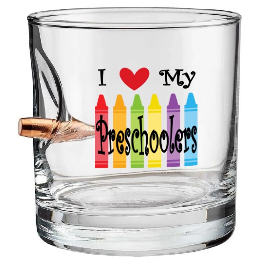 preschool teacher Bullet Whiskey Glasses