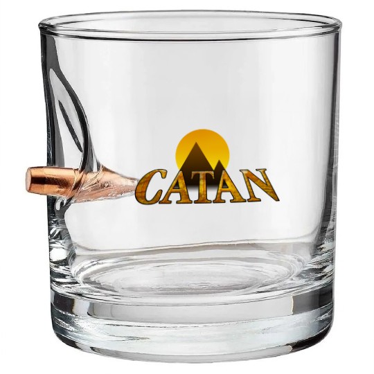 Modern Settlers of Catan Bullet Whiskey Glasses