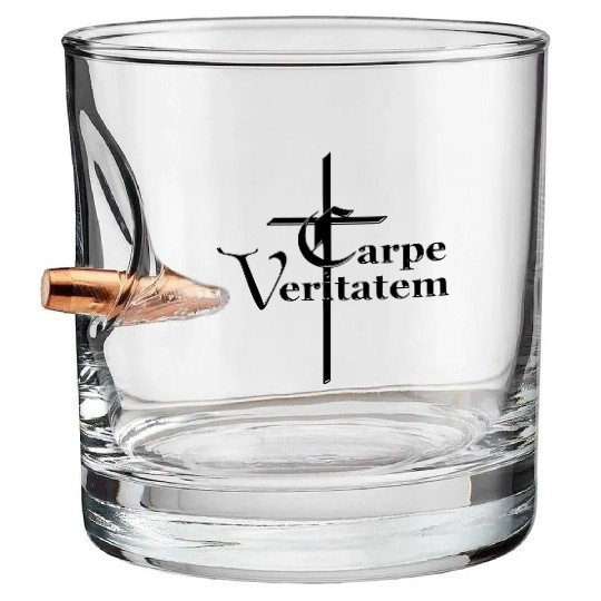 SEIZE THE TRUTH Bullet Whiskey Glasses