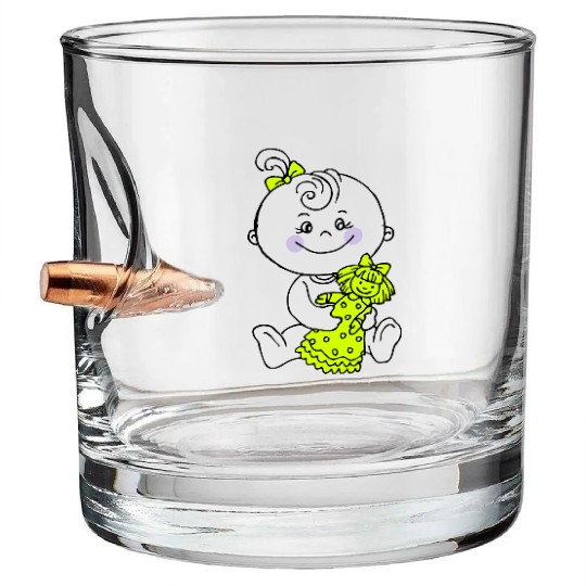 Baby girl Bullet Whiskey Glasses