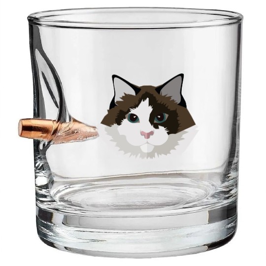 Cat face Bullet Whiskey Glasses