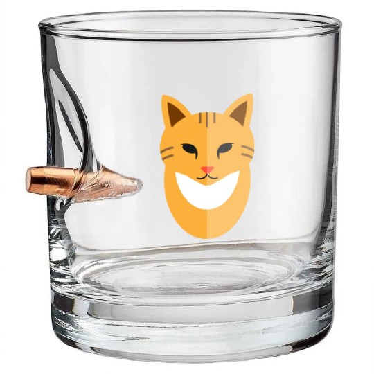 Cat face Bullet Whiskey Glasses
