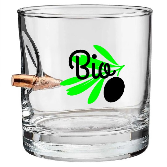 Bio olive branch Bullet Whiskey Glasses