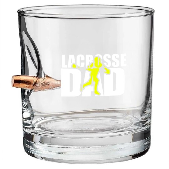 Lacrosse Dad Bullet Whiskey Glasses