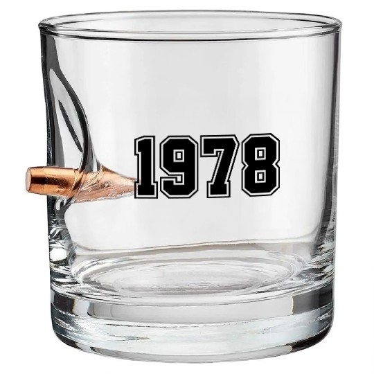 1978 | Year of Birth | Birth Year | Birthday Bullet Whiskey Glasses