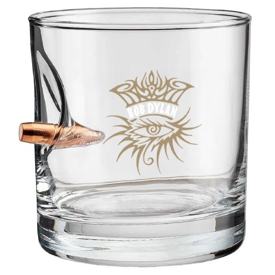 New Bob Dylan Eye Style Symbol Rock Music Legend I Bullet Whiskey Glasses