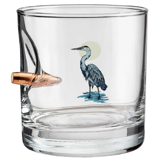 Heron Moon Bullet Whiskey Glasses