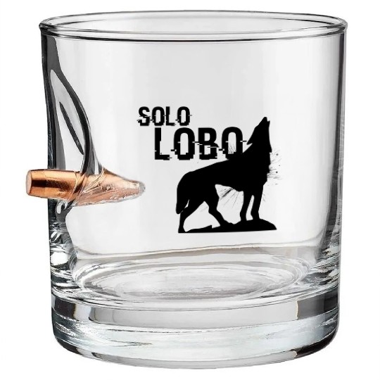 Solo Lobo - Lone wolf spanish Bullet Whiskey Glasses
