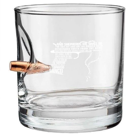 The Boondock Saints - And Shepherds we shall be Bullet Whiskey Glasses