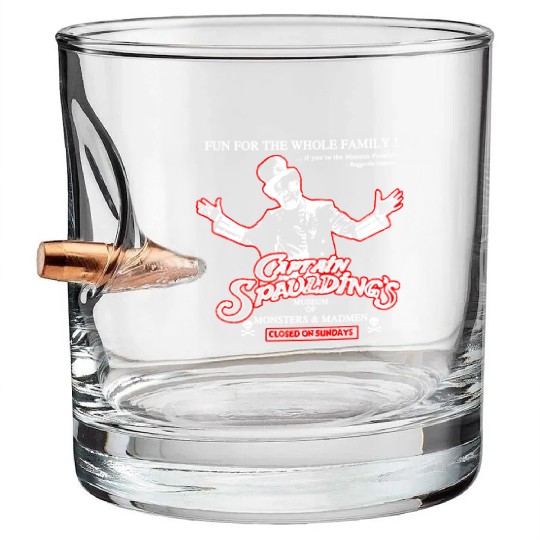 Captain Spaulding - Museum of monsters and madme Bullet Whiskey Glasses