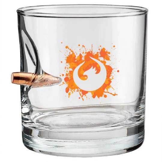 UI5 Phoenix Splash Orange Bullet Whiskey Glasses