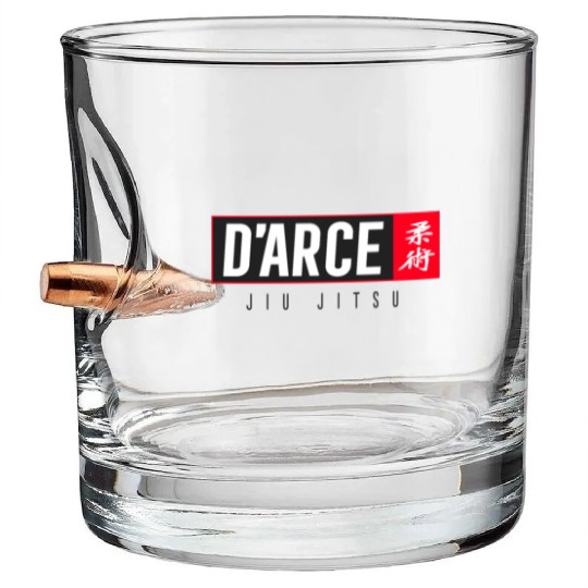 Jiu Jitsu Black Belt Darce Dark Gift Martial Arts BJJ Bullet Whiskey Glasses